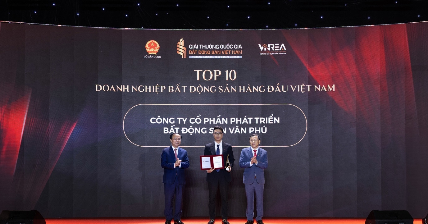 Văn Phú vào top 10 doanh nghiệp bất động sản hàng đầu Việt Nam