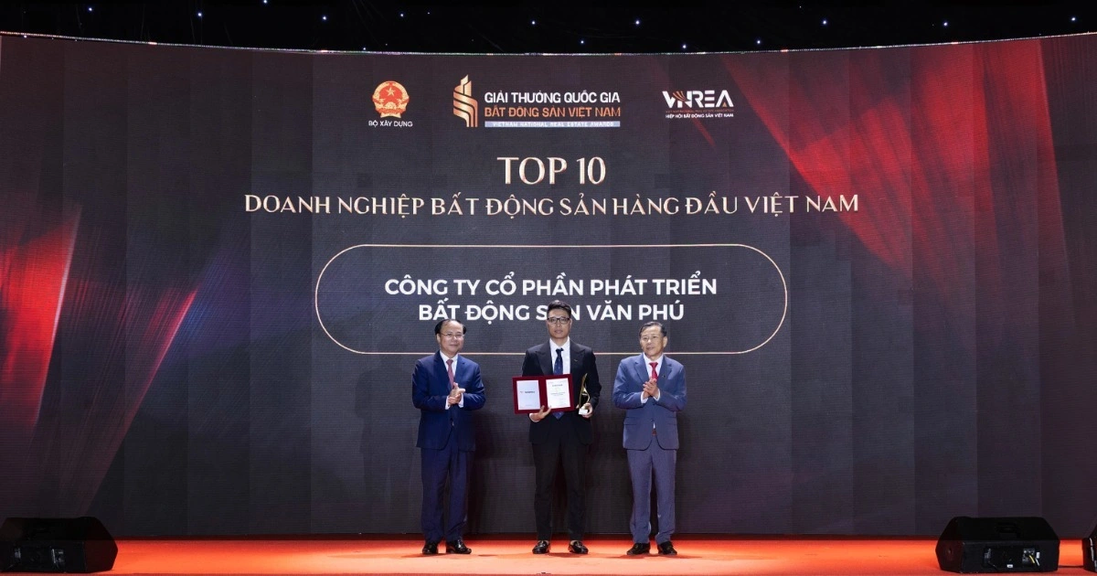 Văn Phú được vinh danh Top 10 Doanh nghiệp bất động sản hàng đầu Việt Nam